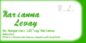 marianna levay business card